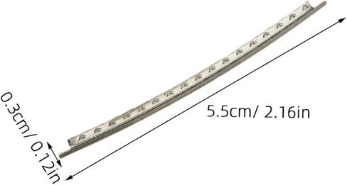 VICASKY 48pcs Cupronickel Electric Guitar Fret Wire 2.2mm 24-fret Sets for Fingerboard Repair Replacement Bright Tone Sturdy Guitar Fretboard Wire Kit in Kuwait