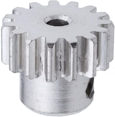 Pinion Gear 1pcs 15 Teeth Spur Gear 0.7 Module 15T Steel Metal Motor Pinion Gear 2.2mm Bore Shaft Motor Step Spur Gear bore Shaft (Color : Black) in Kuwait