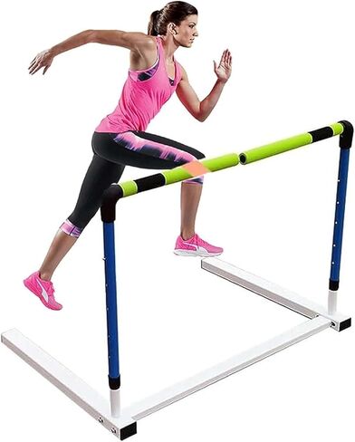 Adjustable Height Training Hurdle, Outdoor Track and Field Workout Hurdles with Foam Bar, Agility Practice Obstacle Courses Drills in Kuwait