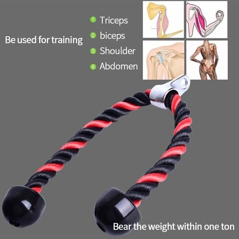 Handle Cable Pull Down the Horizontal Triangle Rope Two- Muscle Abdomen Side Traction Heavy Drawing Grip in Kuwait