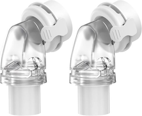 استبدال كوع QuietAir لـ AirFit F20-2 حزم موصل الكوع الدوار لـ Airfit F20 F30، ملحقات بديلة لوازم CPAP in Kuwait