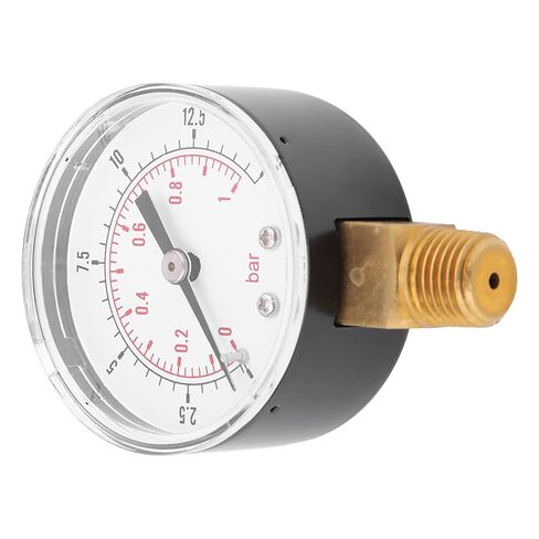 FILFEEL Mini Pressure, Double Scale Dial Instrument with 0 15psi 0 1bar Measurement Range, for Air Water Oil Non Corrosive to Brass in Kuwait