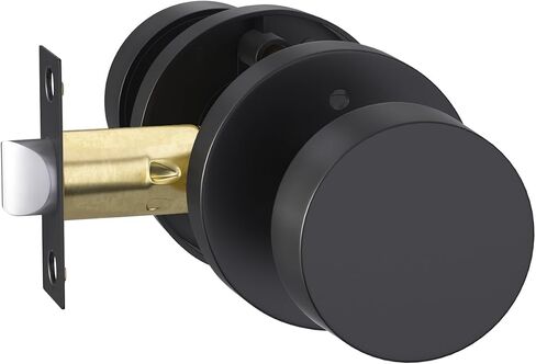 Goldenwarm الذهب مقابض الأبواب الداخلية، سبائك الزنك المصقول الذهب مقبض الباب الخصوصية، مقابض الأبواب الداخلية لغرفة النوم، الحمام، النحاس المصقول مقبض الباب الداخلي، الكرة المستديرة الثقيلة (6 حزمة) in Kuwait