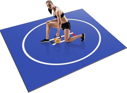 3M X 3M Sport Fitness Blanket Wear Resist Roll Out Wrestling Mat Anti-Slip | Multi-Functional Training Blankets for Grappling Martial Art Boxing Judo in Kuwait