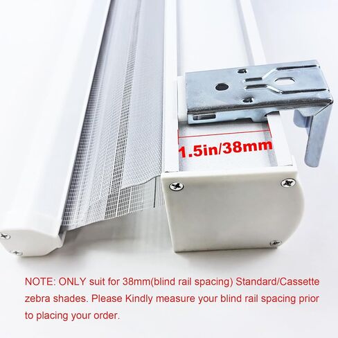 Zebra Shades Mounting Brackets 4 Pack - Heavy Duty Metal Blinds Bracket for Inside and Outside Installation - Easy Install, Sturdy Support, Universal Fit for Window Coverings​ in Saudi Arabia
