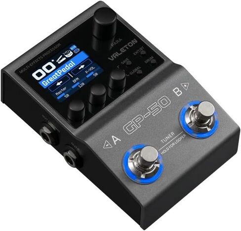 Valeton GP-50 SnapTone Multi-Effects Processor Pedal, IR Loader & Neural Amp Modeler, USB Interface, Drum Machine, Looper, Bluetooth, 100+ FX, Patches with Tonebird 9V Power Supply Patch Bundle in Kuwait