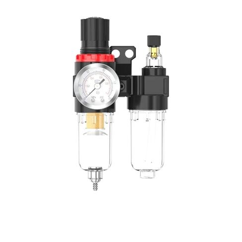 1pcs AFC2000 Oil Water Separator Regulator Trap Filter Airbrush Air Compressor Pressure Reducing 1/4 Equipped with PL Connector(AFC2000-PC4) in Kuwait