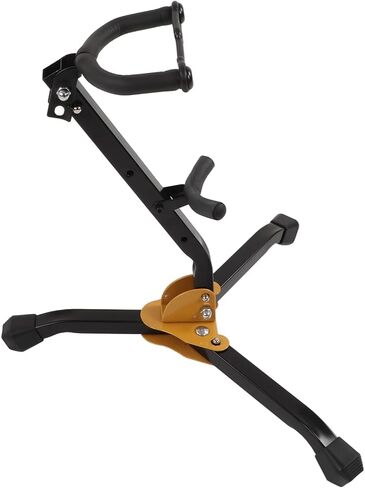 Alto Saxophone Stand Set Portable Metal Holder with Adjustable Neck Strap and Cleaning Kit for Music Lovers in Kuwait