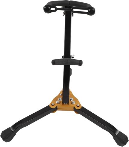 Alto Saxophone Stand Set Portable Metal Holder with Adjustable Neck Strap and Cleaning Kit for Music Lovers in Kuwait