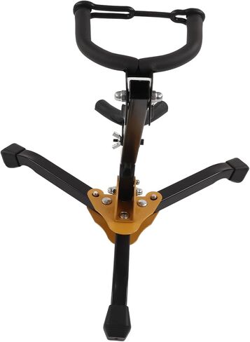 Alto Saxophone Stand Set Portable Metal Holder with Adjustable Neck Strap and Cleaning Kit for Music Lovers in Kuwait