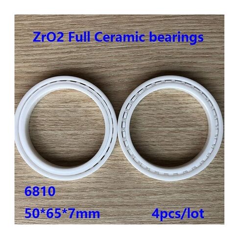 4pcs/lot 6810 50 * 65 7mm Full Ceramic Bearings deep Groove Ball 50×65×7mm in Kuwait