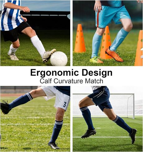 2 Pairs Mini ShinGuards, Black White Cross Soccer Shin Guards | Lightweight Protective Gear for Youth Kids, for Soccer Training, Matches, and Outdoor Sports in Kuwait