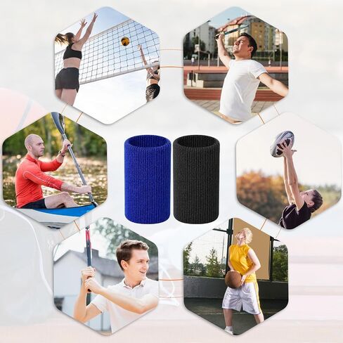 KALIONE Finger Sleeves Protectors, 10Pcs Sport Finger Sleeves, Elastic Fingers Support Sleeve, Compression FingerSleeves, Thumb Brace Support for Basketball, Golf (Black, Blue) in Kuwait