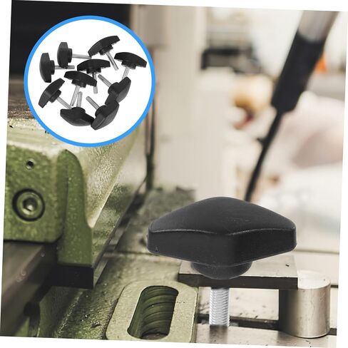 Uonlytech 10pcs Rotary Knob Wing Knobs Thumb Screw Handle Screw Thumb Tee Wing for Precise Control in Kuwait