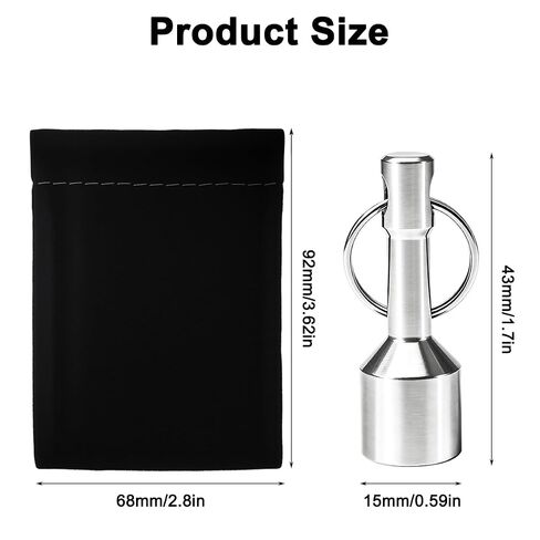 2 Pack D15mm Keychain Magnet for Testing Gold, Silver & Jewelry, Keychain Pocket Magnets for Purse with Strong Magnetic with Black Velvet Bag, Ferrous Metals Test Magnet and Hanging Keys Holder in Kuwait