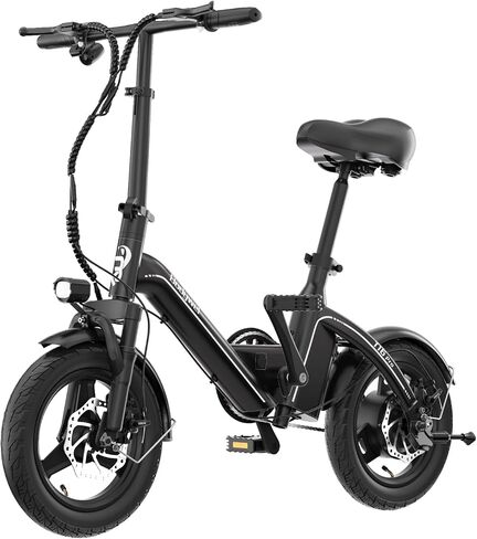 Bodywel Electric Bike for Adults, 14" Mini Foldable Ebike, 400W Peak Motor, 20 MPH, 25 Miles Range, City Commuter in Kuwait