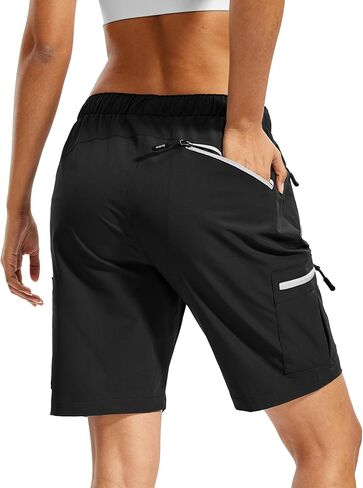 Bermuda Cargo Hiking Shorts for Women - Womens Long Golf Short with Zipper Pockets Casual in Kuwait