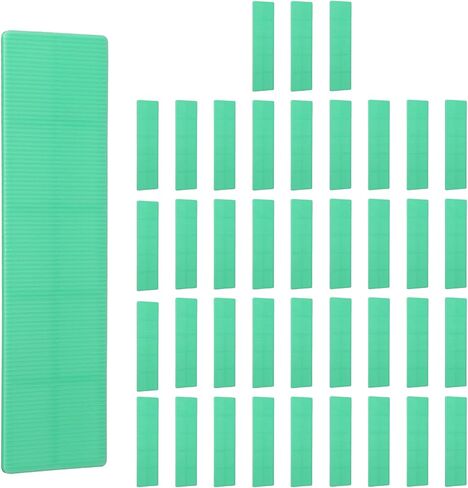uxcell 120 PCS Plastic Flat Shims, 1/8 Inch Structural Tile Plastic Shims for Leveling, Glazing Blocks for Home Improvement Level, Door Toilet, Frame Spacers, White in Kuwait