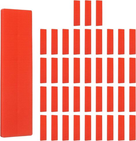 uxcell 120 PCS Plastic Flat Shims, 1/8 Inch Structural Tile Plastic Shims for Leveling, Glazing Blocks for Home Improvement Level, Door Toilet, Frame Spacers, White in Kuwait