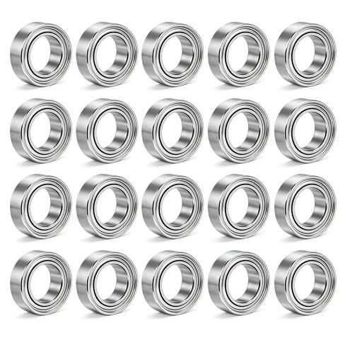 20 PCS MR128-ZZ Deep Groove Ball Bearings, Double Metal Sealed Shielded Precision Bearings, 8mmx12mmx3.5mm Miniature Bearings (MR128-ZZ) in Kuwait