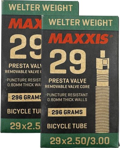 Maxxis 29" x 2.5-3.0" Welter Weight Bicycle Inner Tube | Presta or Schrader Valves | Removable Valve Core | Puncture Resistant | MTB Plus Bike Tube in Kuwait