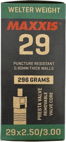Maxxis 29" x 2.5-3.0" Welter Weight Bicycle Inner Tube | Presta or Schrader Valves | Removable Valve Core | Puncture Resistant | MTB Plus Bike Tube in Kuwait
