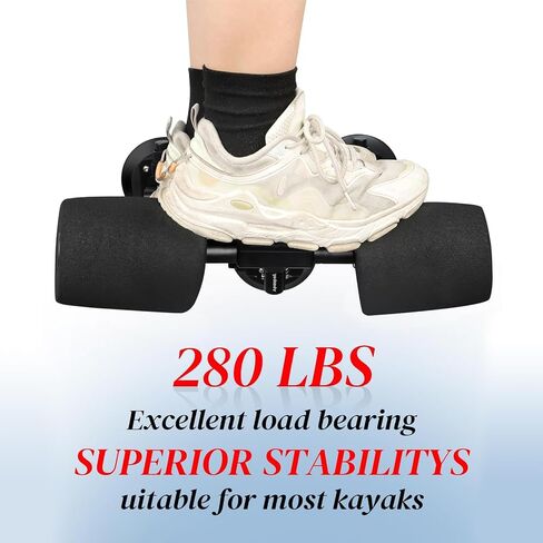 Kayak Roller,Heavy-Duty Kayak Loader Assist with Triangular Tripod Base & Vacuum Pump for Car Roof,Truck SUV,No-Drill Suction Cup Mount with V-Style Design for Wide Kayaks,280 LBS Capacity in Kuwait