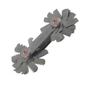 Thread Pitch Cutting 52Pcs Metric & Imperial Measuring Tool Stainless Steel Screw Thread Pitch Gauge 55 Degree & 60 Degree Thread Measuring Gage in Kuwait
