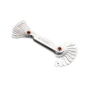 Thread Pitch Cutting Carbon Steel Measuring Metric Inch Screw Pitch Thread Gauge Gear Tooth Gauges Center Measurement(Degree Metric) in Kuwait