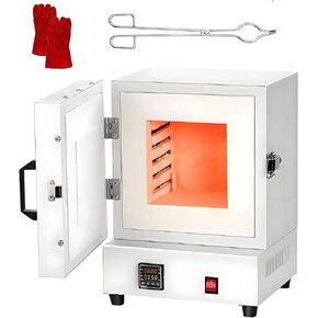 High-Temperature Muffle Furnace 1150℃, 2000w Tabletop Burnout Oven for Jewelry Making & Metal Casting, Durable, Efficient Kiln for Professional & Hobby Use in Kuwait