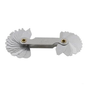 Thread Pitch Cutting Radius Template R Gauge R1-6.5 R7-14.5 R15-25 Radius Gage Plate Fillet Gaug External Internal Concave Convex Arc Measuring Tools(R15-25) in Kuwait