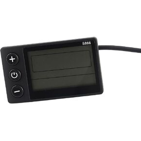 لوحة تحكم بشاشة LCD للدراجة الكهربائية S866 من Generic مع قابس SM سهلة التركيب لمقود 22.2 مم in Kuwait