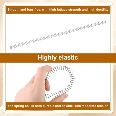 Thinp Compression Spring 0.8mm Wire Dia X 10mm OD X 300 mm L, 1 Pcs Stainless Steel Mechanical Compression Springs Extension High Elastic Small Springs for Shop and Home Repairs in Kuwait