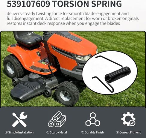 539107609 استبدال Torsion Spring لجزازة الركوب - متوافق مع 178102، 532178102، 107609 in Kuwait