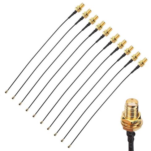 Walfront 10PCS RF Adapter Pigtail Cable SMA to IPX Extension Cable 15cm for Face Recognition Module Entenna Extension Low Loss for WiFi in Kuwait