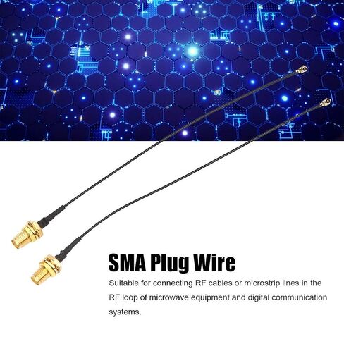 Walfront 10PCS RF Adapter Pigtail Cable SMA to IPX Extension Cable 15cm for Face Recognition Module Entenna Extension Low Loss for WiFi in Kuwait