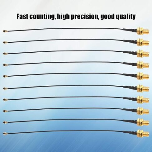 Walfront 10PCS RF Adapter Pigtail Cable SMA to IPX Extension Cable 15cm for Face Recognition Module Entenna Extension Low Loss for WiFi in Kuwait