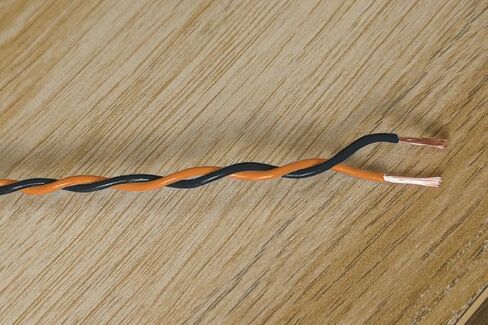 Black & Orange Twisted Pair Wire 22 AWG / 0.35mm² 5 Meters CAN Bus Cable in Kuwait