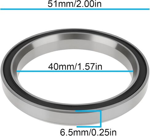 Bicycle Headset Bearing MR006 40x51x6.5mm 36°*36° Compatible with Trek Madone 6-Series 2010+ 5-Series 2011+ in Kuwait