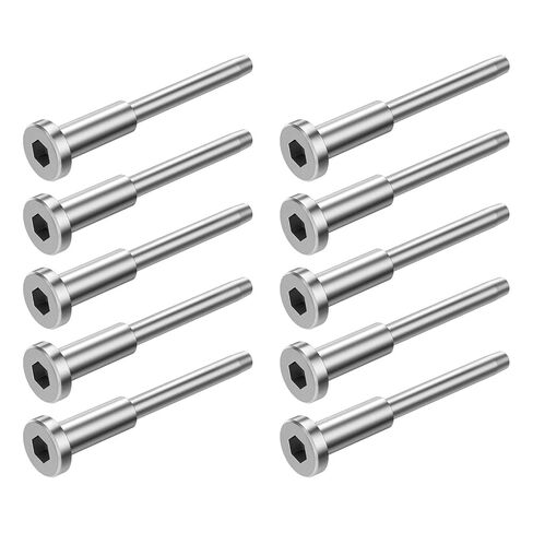 Invisible Cable Railing Kit - 10 Pack 316 Stainless Steel Swage Stud Ends for 1/8" Cable in Kuwait