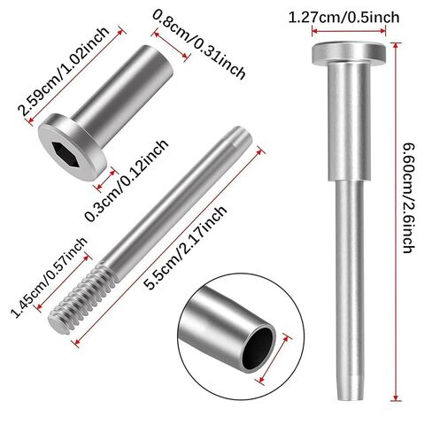 Invisible Cable Railing Kit - 10 Pack 316 Stainless Steel Swage Stud Ends for 1/8" Cable in Kuwait