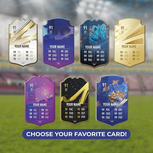 لوحة كرة القدم المخصصة للتشفير 2023 نموذج محسن | لعبة الفيديو الشهيرة Ultimate Team Card | ديكورات كرة القدم لغرفة النوم | هدايا كرة القدم للبنين والبنات | خيارات متعددة الحجم والأشكال in Kuwait