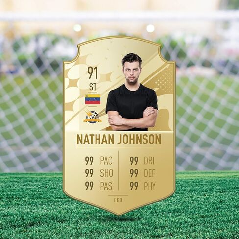 لوحة كرة القدم المخصصة للتشفير 2023 نموذج محسن | لعبة الفيديو الشهيرة Ultimate Team Card | ديكورات كرة القدم لغرفة النوم | هدايا كرة القدم للبنين والبنات | خيارات متعددة الحجم والأشكال in Kuwait