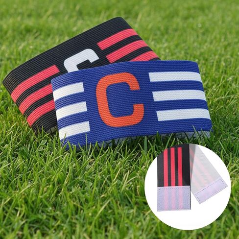 3 Pcs Captain Arm Bands for Soccer Soccer Captain Armband | Elastic Nylon Arm Bands for Adult Youth Adjustable Team Sport Armband for Sports Basketball Volleyball in Kuwait