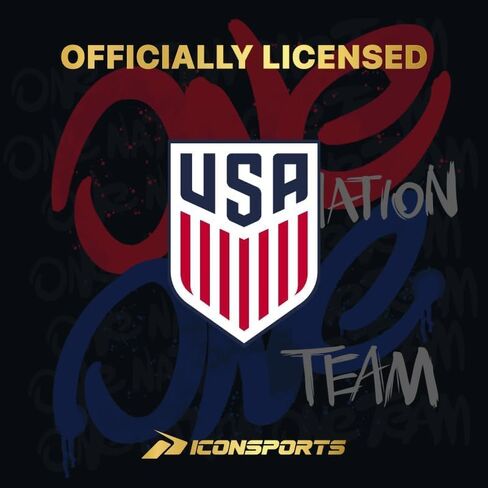 كرة قدم Icon Sports مرخصة رسميًا من اتحاد كرة القدم الأمريكي USMNT مقاس 5 - أبيض برايد بالولايات المتحدة الأمريكية in Kuwait