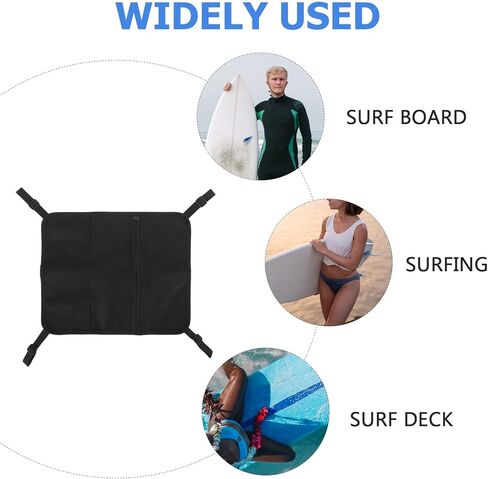 Paddleboard Mesh Pouch Kayak Bag Portable Surfboard Deck Sundries Storage Net Bag for Water Sports Outdoor Use in Kuwait