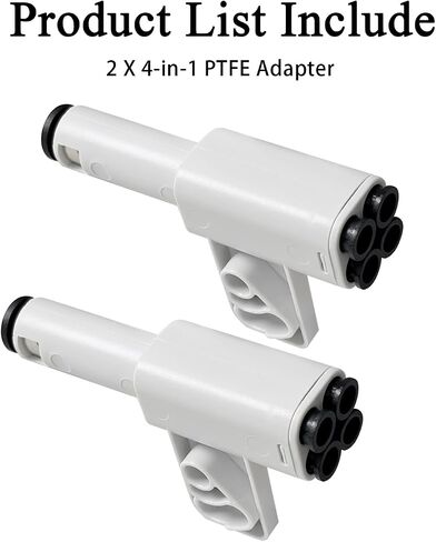 tzdaDeve 2PK 4 في 1 PTFE محول خيوط بودين أنبوب توسيع منفذ تغذية أنبوب توسيع منفذ خيوط تغذية الأنابيب موصل لطابعة Bambu Lab P1S/P2S/P1P/H2D/H2S/X1C/X1/X1E ثلاثية الأبعاد in Kuwait