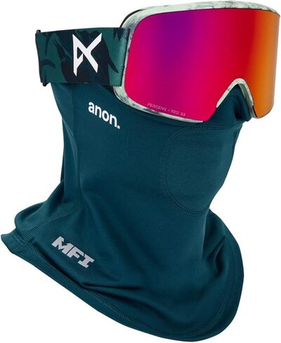 نظارات Anon M6 Snow Goggles + عدسة إضافية + قناع وجه MFI (الإطار: شجرة العائلة، العدسة: Perceive Sunny Red، العدسة الاحتياطية: Cloudy Burst) in Kuwait