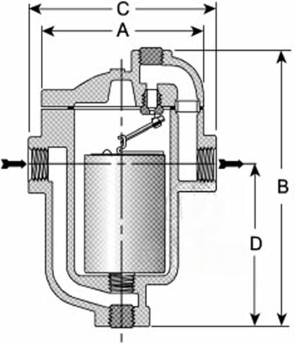814 Steam Trap Steam Drain Valve DN25 DN32 Threaded Connection Flange(DN32 Flange) in Kuwait