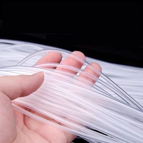 Silicone Capillary Tube 1x2.5mm, 10M Transparent(Clear,0.7 * 2.5mm) | For lab analysis medical devices and industrial automation, chemical resistant anti-tear hose, soft tubing in Kuwait